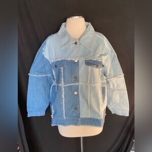 Women’s Patchwork Denim Jacket Large